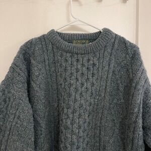 Callan Country Collection Wool Made in Ireland Green Cableknit Fall Celtic